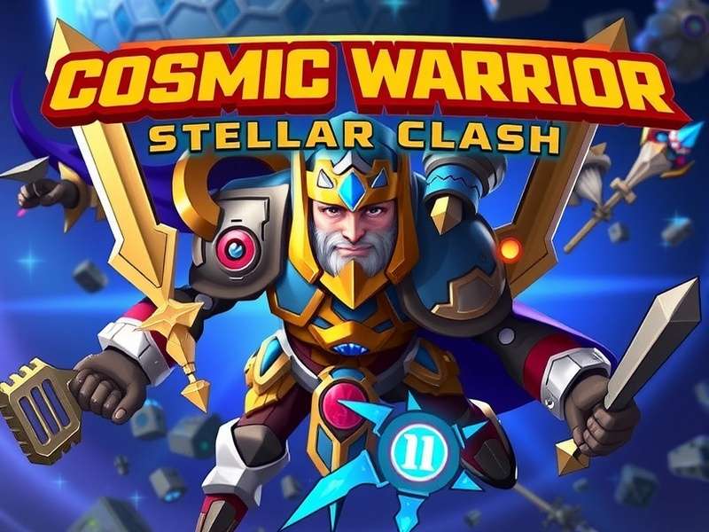 Cosmic Warrior Stellar Clash Game Banner